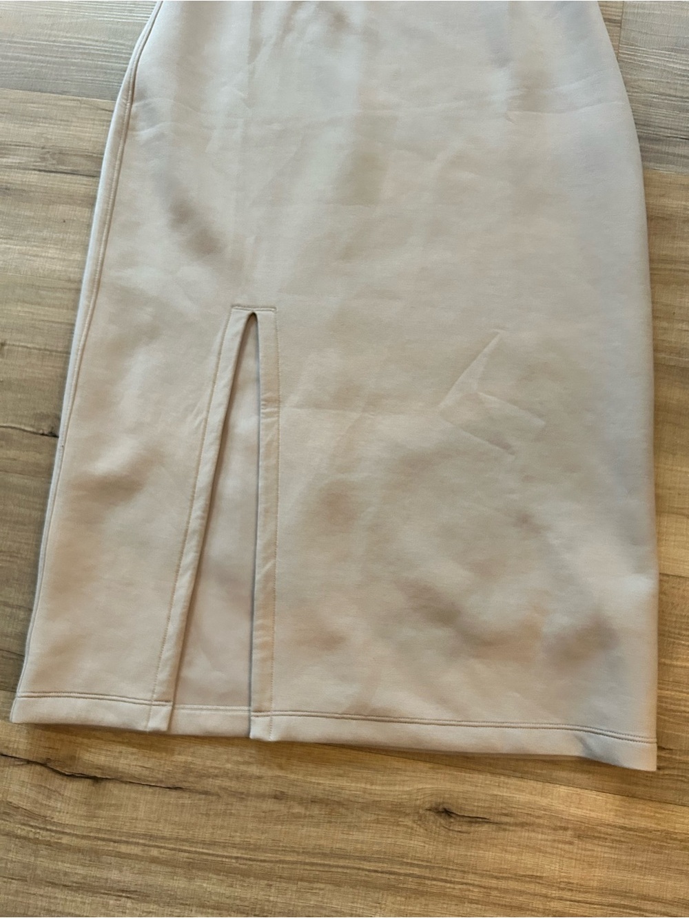 NWT Abercrombie & Fitch YPB neoKNIT Fitted Dress in Sand Taupe - Picture 4 of 9